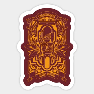 Gold Outline Constantinople Sticker